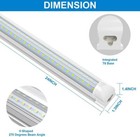 2 10 Pack T8 Led Tube Light Bulb 2ft 24w 6500k Ceiling Garage Shop Light Fixture