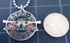 Guns N Roses Necklace Stainless Steel Chain New Vintage Rare 1989 Gnr Pendant