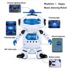 Musical Walking Dancing Robot Toy For Kids Flashing Lights Spinning