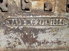 Antique Cast Iron Foot Warmer     Pat  Dec  27  1910     Perforated Coal Heater Stov