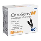 Caresens N Blood Glucose 100 Test Strips Long Expiry 100  Genuine Product