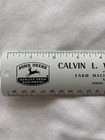 Vintage John Deere international Harvester Tin Ruler  1950 s  Excellent