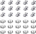 30pcs 15 Pairs 925 Sterling Silver Earring Backs Replacement Secure Ear Locking