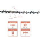 5x 20 chainsaw Saw 3 8 lp Chain Blade  050 Gauge 72dl Link For Stihl Husqvarna