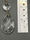 Set Of 4 Antique Clear Cut Crystal Prisms Chandelier Lamp Parts Suncatcher 1 5   