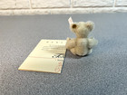 Adorable Steiff Club 2001 Gift White Bear - Mohair Mini Teddy With Box   Coa 