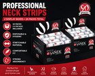 Graham Sanek Paper Salon Neck Strips 2 Display Boxes 24 Packs Barber Disposable