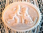 Springerle Speculaas Gingerbread Cookie Stamp Press Mold Skating Couple   Cutter