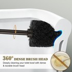 Toilet Bowl Brush Holder Set  Bathroom Deep Cleaning 1 Pack  B-bronze 1 Pack