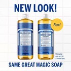 Dr  Bronner s Magic Pure Castile Liquid Soap Bodywash - Peppermint - 32 Fl Oz