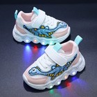 Led Children Cute Cartoon Boys Casual Sneaker For Children Shoes Girl Mesh Breat