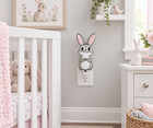 Bunny Rabbit Night Light Led Nursery Decor Adorable Kids Baby Shower Gift