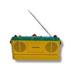 Vintage Sharp Qt V40 Y Yellow Stereo Radio Cassette Recorder Boombox - Tested