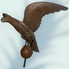 Antique Large 24    Copper Spread Winged Eagle Weathervane Top