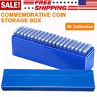     10 Pack Storage Box Plastic Case For 20 Certified Pcgs Ngc Slabs Coin Holders
