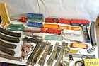 Ho Scale Model Train Lot 135  Pieces Bachmann Tyco  2 Locomotives  Switch Parts