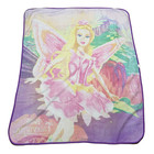 Vintage Barbie Fairytopia Kids Pink Fairy Fleece Throw Blanket Y2k Rare Fairy 05