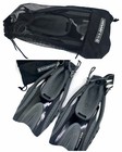 U s  Divers Adult Scuba Diving Fins Black Grey W  Mesh Bag Swim Fins Size S m