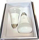 Philips - Hue White A19  2 Pack  Bluetooth 75w Smart Led Starter Kit