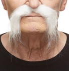 Realistic Self-adhesive Fake Mustache - Novelty Fu Manchu Costume Accessory For