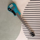 Hofner 4   string Short Scale Electric Bass Guitar Metallic Blue With Gig Bag