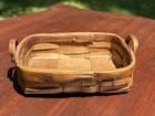 Miniature Antique American Primitive Splint Gathering  Basket