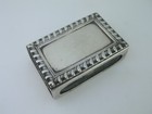 Sterling Silver Cartier Match Box Holder W  Gadroon Border  no Mono