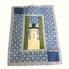 Handmade Snowman Quilt Wall Hanging Winter Patchwork Christmas Textile Holiday