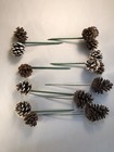 Lot  Of 9 Vintage Christmas Pinecone Decor Picks