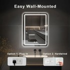 20x28 Inch Led Bathroom Mirror  Wall Mounted Vanity Mirror With Backlit  Fogless
