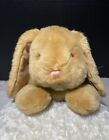 Dakin Bunny Plush Realistic Tan Brown Lop Eared Rabbit Bow Vintage 1989 Toy Pet