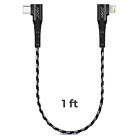 6 Inch- 1ft 90   Mfi Certified Iphone To Usb C Cable For Iphone 14 13 12 Pro 11 8