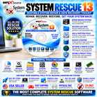 System Rescue Cd Pc Computer Maintenance Diagnostic Repair Data Recovery Tools
