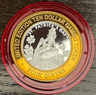 Four Queens Hotel Casino  10 Silver Strike 2006 St Patrick s Day Lady Red Cap