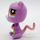 Hasbro Littlest Pet Shop Purple Cat Action Figure 13 In Plastic Unboxed