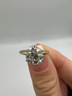 Engagement Ring  3 Carat Round  Lab Grown Diamond  14k Gold
