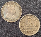    1 Coin From Lot    1909 Canada 5 Cents Silver  cdr910