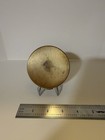 Vintage Gold Tone Metal And Enamel Art Deco Compact - 110