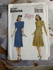 Butterick B6485 Sewing Pattern 1940 Vintage Reproduction Dress Sizes 14-22 Uncut