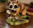 Vintage Homco Masterpiece Raccoon Figurine  1247 Hand Painted Porcelain Mexico