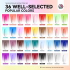 Saviland Airbrush Gel Nail Polish  36 Colors No 0 51 Fl Oz  pack Of 36   Nude
