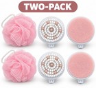 Finishing Touch Flawless Spinning Spa Brush  Replacement Heads 3 Pack - Lot Of 2
