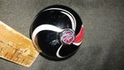 Art Glass Marble Paperweight 2  Black White Red