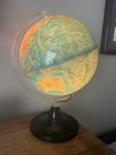 Vintage 1982 Rand Mcnally Light-up Physical political World Globe