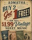 1930 Vintage Sheet Music Buy 2 Get 1 Free Various Titles Choose Your Favorites
