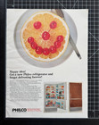 Philco Refrigerator Happy Face Cherry Grapefruit Vintage Print Ad 1966