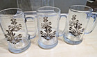 54pc Lot Pfaltzgraff Village 3-glass Tankard Mugs  2-tumblers  Tin W 47-coasters