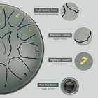 Steel Tongue Drum 11 Notes 6 Inches Rain For 11 6 Inches  Green 