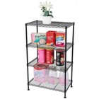 4-tier Shelf Shelving Unit Wire Shelves Adjustable Heavy Duty Storage Rack