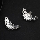 Hjyhyn Silver Shoe Clip Shoes Jewelry Decoration Crystal Shoe Buckle For Wedding